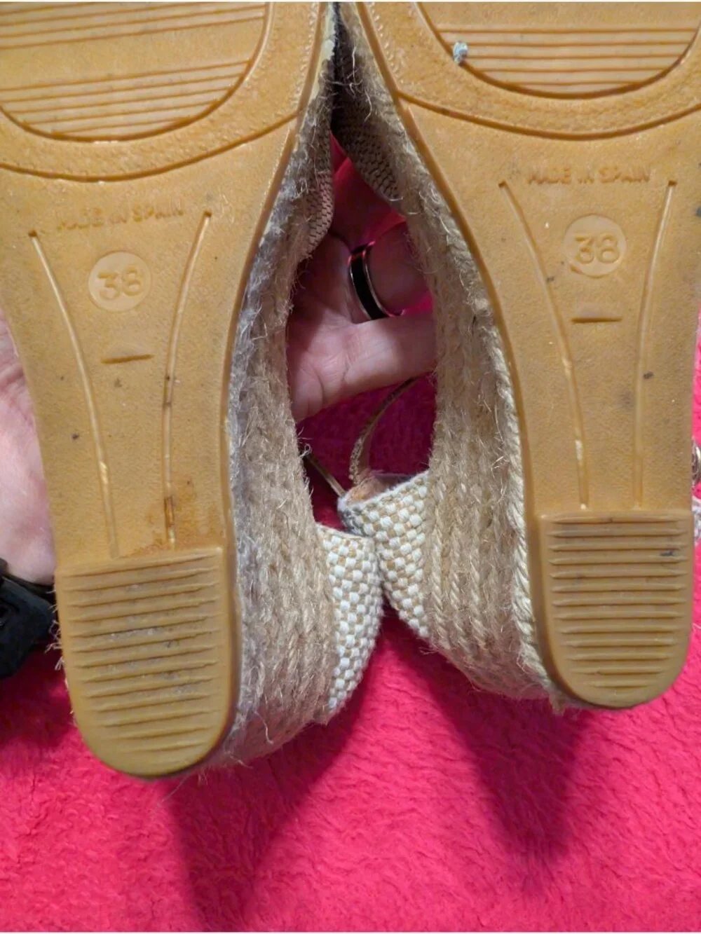Kanna Spain Snake Print Espadrille Wedge Sandals Womens 38 US 7.5 8 Ankle Strap